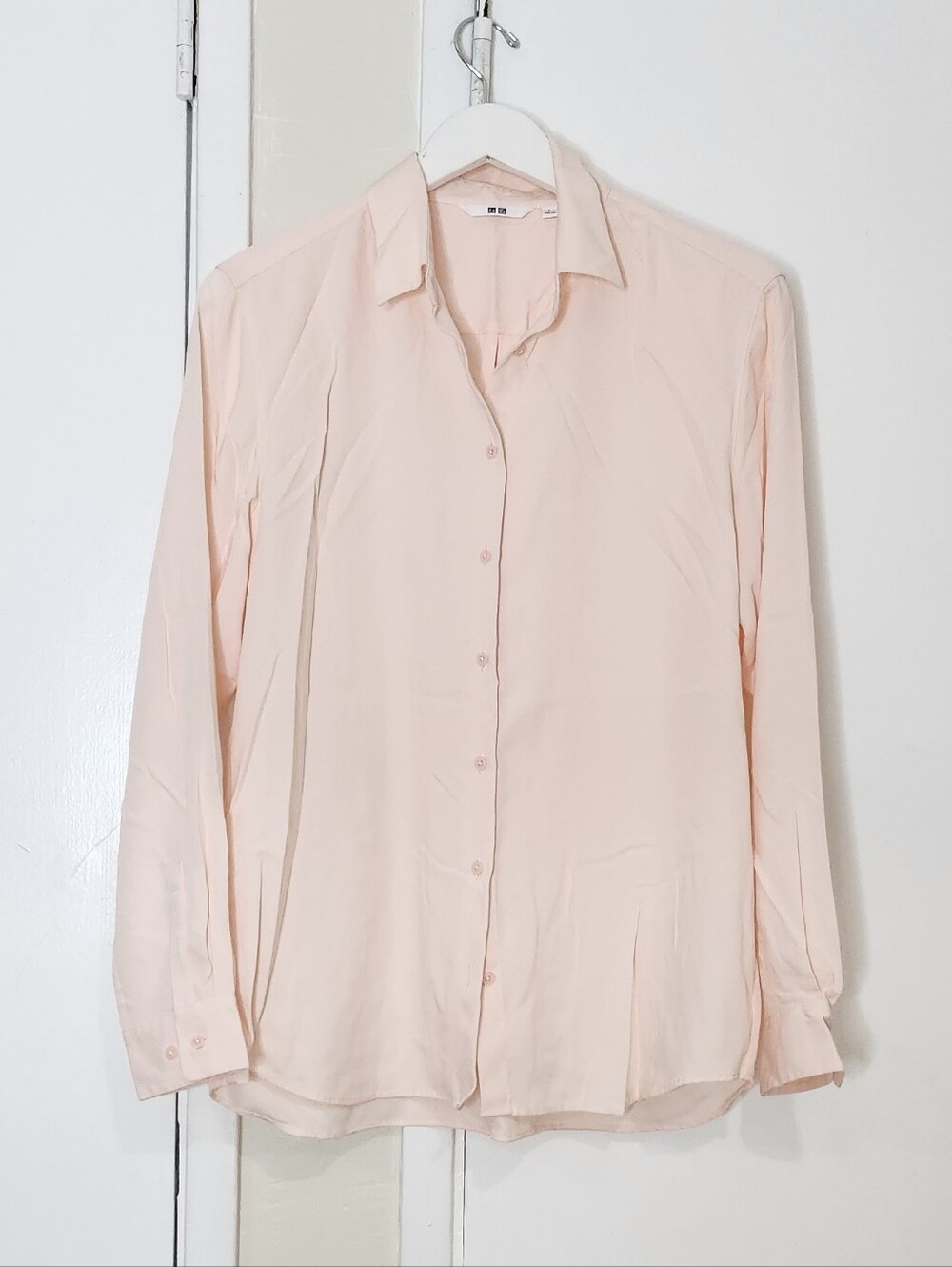 Uniqlo Light Pink Women's Button-Down Shirt
